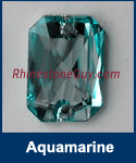 Swarovski Emerald Cut Aquamarine 3252